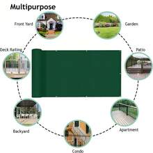 Tấm chắn riêng tư không trong suốt, màn chắn riêng tư mờ đục cho ban công, vườn, sân hiên, lan can và hồ bơi, màu xanh đậm. - Xanh đậm - Xem 9