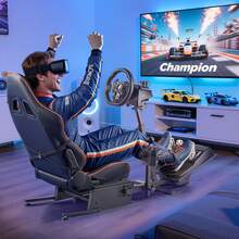 Lenkradständer, Racing Wheel Stand, Simulator-Cockpit, passend für Logitech G25, G27, G29, G920, G923, Thrustmaster T300RS, TX F458, T500RS, T3PA-PRO (F1/GT) und CSR-Pedale - für  G25, G27, G29, G920, G923 - Übersicht 9
