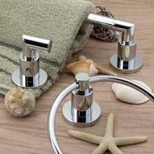Dynasty Hardware DYN-4002-SN Manhattan 24" Single Towel Bar Satin Nickel - Níquel - Ver 2