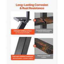 Boat Trailer Steps, 3-Step, Heavy-Duty Boat Trailer Steps With Handle, Non-Slip Surface, 3 Mounting Angle Options, Carbon Steel Ladder Suitable 3x 3/3x 5/4x 4 Frame, Bottom Mounting - Default - View 4