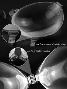 Pétalas de silicone adesivas transparentes para sutiã, ideais para fotografia de casamento, vestidos sem alças, sutiãs invisíveis, vestidos, macacões, viagens e férias. Realçam o decote e oferecem sustentação para um busto sensual. - Multicolorido - Ver 6