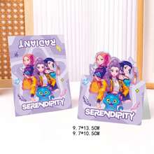 K-Pop 女团猎巫主题 3D 折叠贺卡，祝福卡，奖励卡，DIY 卡片 - 彩色 - 查看 8