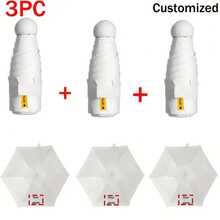 Mini Umbrella, UPF 50+ UV Protection Sun Umbrella, Lightweight Compact Folding Umbrella For Women, Portable Capsule Umbrella With Case (Macaron Pastel Colors) - trắng - Xem 6