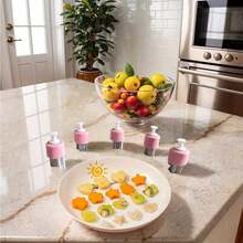 5-Piece/8pcs Stainless Steel Fruit, Vegetable, And Cookie Cutter Set, Including Press Molds And Butterfly Designs, Suitable For Kitchen Baking And DIY Creative Lunch Decoration Kits - Multicolor - View 4