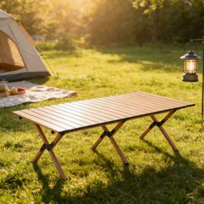 Bàn gấp gọn tiện dụng cho cắm trại, dã ngoại, du lịch, ô tô, tiệc nướng, bàn quầy hàng chợ đêm.