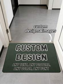 1 pieza Felpudo personalizado, Felpudo con diseño personalizado, Foto y texto personalizados, Felpudo de bienvenida único, Perfecto para regalo de inauguración de casa, Felpudo para exteriores, Felpudo amigable, Alfombra decorativa personalizada, Decoración del hogar, Perfecto para entradas del hogar, Duradero y elegante, Antideslizante, Ideal para Navidad, Día de San Valentín, Día de la Madre, Día del Padre, Aniversarios, Año Nuevo, Día de Acción de Gracias, Para la familia, Artículos esenciales para el hogar - Multicolor - Ver 4