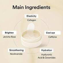 Xioimy 三文鱼胶原蛋白粉色压纹眼膜套装，高度保湿，深层滋养，改善肌肤纹理和弹性，告别干燥暗沉，眼部护理 - 數量 - 查看 2