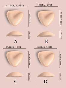 1 Pair Reusable Double-Sided Self-Adhesive Invisible Bra Pads, Suitable For Strapless Bras, Bikinis, Swimwear And Sports Bras, Lifting And Shaping, Beach Essentials, Pool Float - Regular Model - View 7