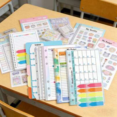 1 Set A6 Undated Monthly Budget Binder Refill Pages, Premium Finance Planner Inserts With Expense Tracker, Reusable Loose-Leaf Ledger For Weekly & Monthly Money Management, 5. 8x4. 1 Inch Financial Record Paper For Cash Envelopes, Budgeting & Bill Tracking, Ideal For Students, Office & Personal Finance, Essential Back To School & Home Office Supplies