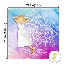 1 tấm chăn trải biển họa tiết Mandala phong cách Bohemian, cỡ cực lớn, nhẹ và bền. Lý tưởng cho du lịch, cắm trại và dã ngoại. Kích thước lớn dành cho người lớn. Hoàn hảo cho bãi biển và các hoạt động ngoài trời. - phong cách3 - Xem 14