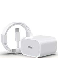 20W 快充适配器套装：20W 充电头 + 100cm 高效快充 Type-C 转 Type-C 数据同步线，兼容 17 Pro Max/17 Pro/17/Air/17/16、S25/S24/S23/S22/S21/S20 系列 - 美規A型插(110-127V) - 查看 1