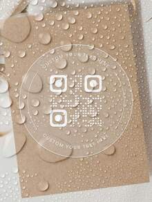 1/60/120 pièces Étiquettes personnalisées - Autocollants avec texte et code QR personnalisables. Fabriqués en matériau PVC, imperméables et résistants à l'huile, disponibles en plusieurs tailles et finitions de surface. Ces étiquettes polyvalentes peuvent être utilisées pour ajouter des codes QR aux invitations, fournir un accès à un album photo numérique sur les cadeaux de mariage, ou comme identifiants d'organisation pour les boîtes de rangement. - Multicolore 1 - Voir 7