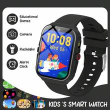 儿童智能手表，带益智游戏、IPS高清触摸屏、摄像头、视频拍摄、300mAh电池、音乐播放器、计步器、闹钟、手电筒，时尚儿童智能手表，适合6-13岁男孩女孩的礼物 - 查看 2