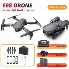 Complete E88 Drone Kit With Screen Remote, HD Camera, Optical Flow, Auto Return, Waypoint Flight, 360° Flip, Headless Mode, TF Card, Ideal For Aerial Photography Enthusiasts - Xem 12