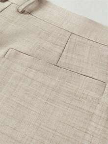 Bộ vest nam 2 món, áo blazer và quần kiểu Anh, phù hợp cho các dịp thường ngày, công sở, đi làm, đám cưới, tiệc tùng, tiệc chiêu đãi, mùa xuân và mùa thu. - Màu Khaki - Xem 10
