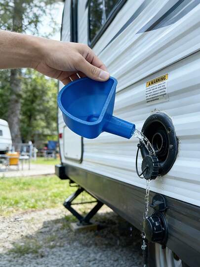 1 Outdoor Freshwater Tank Funnel, Camping Funnel, Freshwater Filler, Water Storage Tank, Water Injection Funnel; Durable Material, Portable And Easy To Install, Suitable For Rvs, Campers, Trailers (Available In Multiple Colors). A Must-Have For Outdoor Enthusiasts, A Household Funnel. It's An Excellent Gift For Fathers, Friends, And Brothers. .