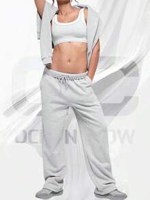 Accolade Straight Leg Sweatpant - Athletic Heather Grey - View 3