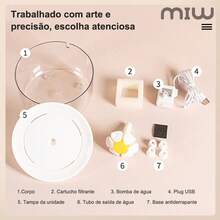 1 Piece Cute Floral Cat Water Fountain - Flower Model With Circulating Water, Water Pump, Random Color - 1,5 lít - Xem 4