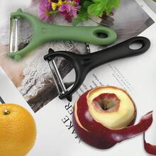 2pcs Stainless Steel Peeler, Multi-Function Kitchen Peeler Suitable For Potatoes, Fruits And Vegetables Like Oranges, Apples And Kiwis - Multicolor - View 7