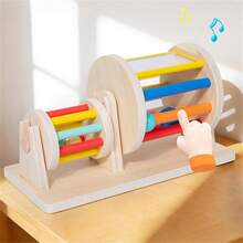 Flip Drum Musical Toy Set, Growth Gift For Kids 18M+, 2 Styles Available, Wooden Material To Accompany Babies Exploring The Wonderful Sound World - Multicolor - View 9