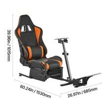 Lenkradständer, Racing Wheel Stand, Simulator-Cockpit, passend für Logitech G25, G27, G29, G920, G923, Thrustmaster T300RS, TX F458, T500RS, T3PA-PRO (F1/GT) und CSR-Pedale - für  G25, G27, G29, G920, G923 - Übersicht 10