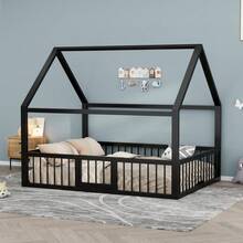 Marcos de cama - Negro + Metal + 140cm*200cm - Ver 3
