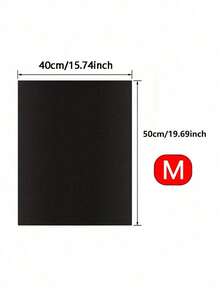 1pc Stove Mat, Outdoor Grill Mat, Heat Resistant Black Grill Mat, Non-Stick High Temperature Oil Cloth BBQ Mat, Reusable Oven Liner - Black - View 11