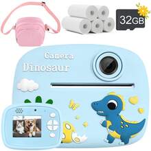 Cámara de impresión instantánea para niños, pantalla de 2.3 pulgadas, con divertidas pegatinas de marcos y filtros, 48MP FHD 1080P de alta definición, zoom digital 16x, reproductor MP3 incorporado, regalo de Navidad, cumpleaños y Año Nuevo para niños y niñas de 3 a 12 años - Multicolor - Ver 16