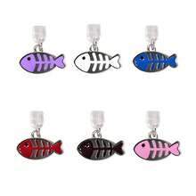 1pc Customized Dust Plug Charm, Personalized Name Applicable For Various Micro-USB, USB-C/Type-C, Apple Lightning Ports - Silver - View 10
