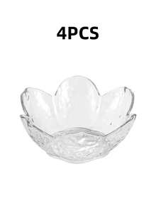 2/4/6件套樱花酱汁碟套装，粉色樱花水晶塑料开胃菜碟、蘸酱碗、品尝碟、托盘、调味碟、小碗、冰淇淋和小吃酱汁碟 - 白色透明 - 查看 14