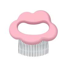 1pc Multi-Functional Cat Grooming Tool - Cloud Shell Brush, 3-In-1 Design For Brushing, Deshedding & Massaging, Effectively Removes Loose Fur, Gentle On Skin To Soothe Pets, Suitable For Short & Long Haired Cats, Practical Home Pet Cleaning & Grooming Accessory. - Multicolor - View 8