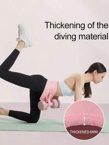 1件臀推辅助带，臀部阻力带，瑜伽哑铃腰带，防滑扣设计，适用于哑铃/壶铃臀部训练、反向深蹲和臀桥辅助，增强力量训练的健身器材，兼容哑铃和杠铃。 - 彩色 - 查看 3