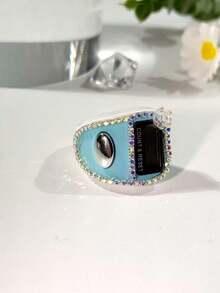 Nuevo contador de anillos electrónico con cristales de imitación personalizado, con diseño de anillo compacto para un uso cómodo en el dedo, función de reinicio con un solo clic, cuenta de 0 a 99999 para uso a largo plazo, disponible en varios colores, ampliamente aplicable (oración religiosa, actividades comerciales, juegos de entretenimiento, regalos festivos, etc.) para satisfacer diversas necesidades - Multicolor - Ver 9