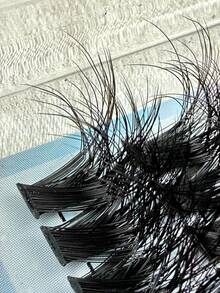 Hinarin 240 Pcs D Curl Lash Extensions 80D Volume Individual Lashes Extension 10-16mm Mixed Fluffy Handmade Faux Mink Cluster Eyelashes Soft Waterproof Clusters Eyelashes Extensions For Party Club Makeup False Eyelashes Fake Lashes - View 7