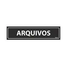 Placa De Sinalização Arquivos 30x7 Ecom IA - A-473 F9e - 1PC - Visão 2