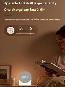 Altavoz inalámbrico Bluetooth multifunción, ayuda para el sueño con ruido blanco y luz nocturna, reloj despertador con diversos sonidos relajantes para conciliar el sueño - Blanco - Ver 8