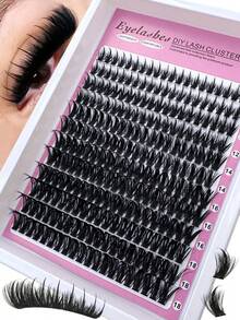 300D/200D/160D/100D/60D Spikes Eyelashes 2 IN 1 Lash Clusters Long 10-18mm Lash Spikes Lower Eyelashes 120pcs/144pcs/168pcs/216pcs/240pcs Eyelash Clusters Volume Individual Lashes DIY Spiky Lash Extension Manga Cluster Eyelash Extensions Mink Strips Lashes Thick - D - Xem 11