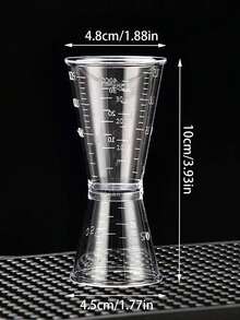 1pc Transparent Plastic Double-Head Measuring Cup, Plastic Double Clip Tool, Double-Head Clamp Set, Party Beverage Measuring Cup Kitchen Tool Kit, Measuring Cup, Double-Head Measuring Cup, Beverage Mixing Tool, Kitchen Tool, Perfect For Making Fancy Drinks, Mixing Various Beverages, Suitable For Daily Use, Kitchen, Restaurant, Party, Wedding, Birthday Party, Housewarming, Christmas - View 12