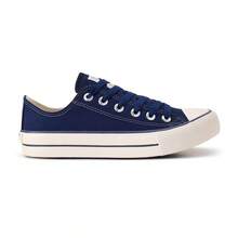 Women's Basic Casual Low-Top Sneakers Vowels - Màu xanh hải quân - Xem 2