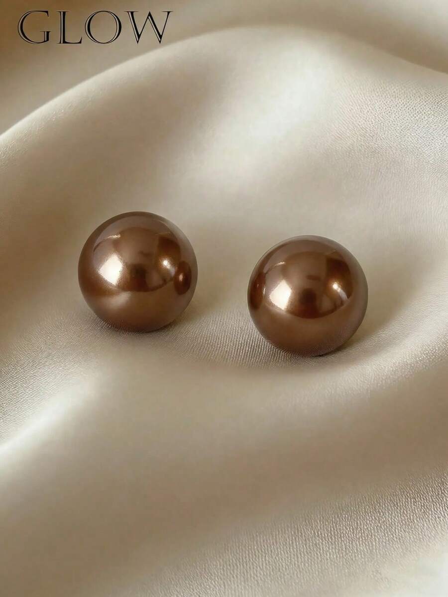 1 Pair Minimalist Fashion Versatile Elegant Earrings, Suitable For Teenage Girls Daily And Holiday Wear