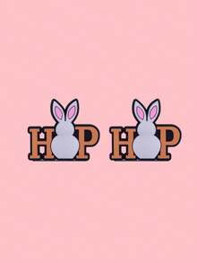 2pcs Easter Bunny & Egg Hair Clips, Bangs/Side Hair Accessories - Multicolor - View 8