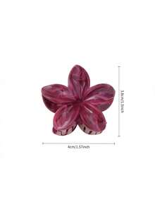 6/12pcs Spring & Summer Fashion Versatile Ombre Floral Hair Clips, Bohemian Style Elegant Claw Clips For Occiput, Suitable For Beach Vacation Photo Shooting Beach Accessories Beach Hair Claws - Multicolor - View 7