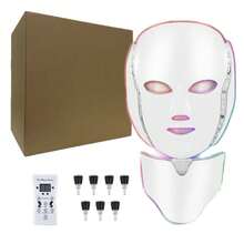 LED Face Mask With Red Light Therapy,7 Colors LED Facial Skin Care Mask - Multicolor - View 15
