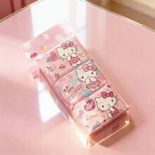 9pcs/Pack Sanrio KT Cat Cute Cartoon Printed Pocket Tissue Paper, 3-Ply Soft Facial Tissues, Suitable For Daily Cleaning And Travel - Multicolor - View 11