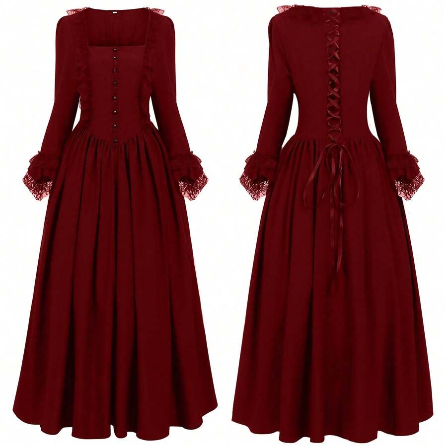 Cosplay Clothing - Màu Đỏ Sâu - Xem 1