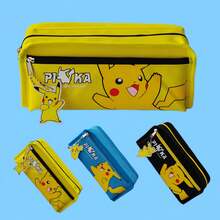 pokemon 卡通造型铅笔盒，大容量双层设计，外观可爱，适合学生使用 - 彩色 - 查看 1