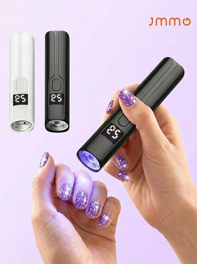 JMMO Đèn LED UV cầm tay (1/2 chiếc), Đèn UV chuyên nghiệp cầm tay để làm khô móng gel, Đèn sấy móng LED, Đèn mini nhỏ gọn dùng cho sơn gel, Món quà lý tưởng cho các cô gái.