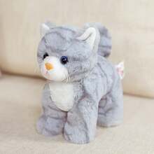 BLUESLEMON Realistic Orange Striped Plush Cat Doll, Lifelike Cat Stuffed Animal, Plush Doll For Birthday Party, Holiday, Home Decor - Multicolor - View 14