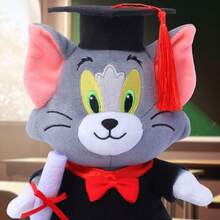 TOM AND JERRY. 新款20厘米博士毛绒玩具，可爱卡通电影医生造型，身着医生服装，生日毕业季礼物 - 彩色 - 查看 4