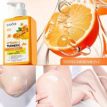 300毫升姜黄、维生素C和视黄醇保湿身体乳，紧致肌肤霜，适用于干性/油性肌肤，保湿并紧致肌肤 - 白色 - 查看 5